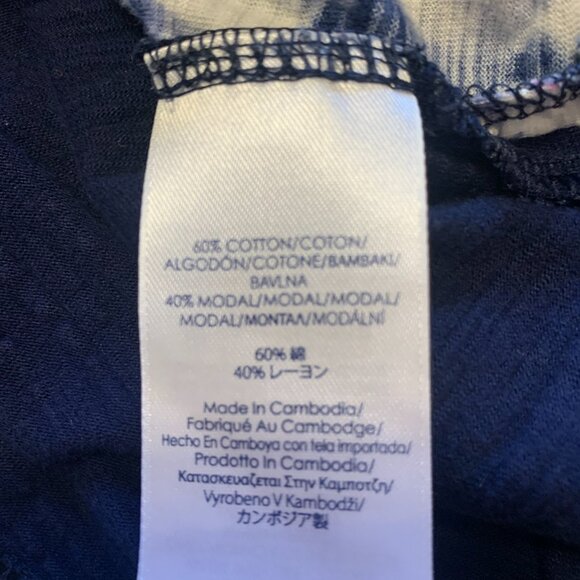 Chaps Sport Ladies Large Blue Cream Pink Teal Thin Long sleeve casual shirt - Picture 3 of 5